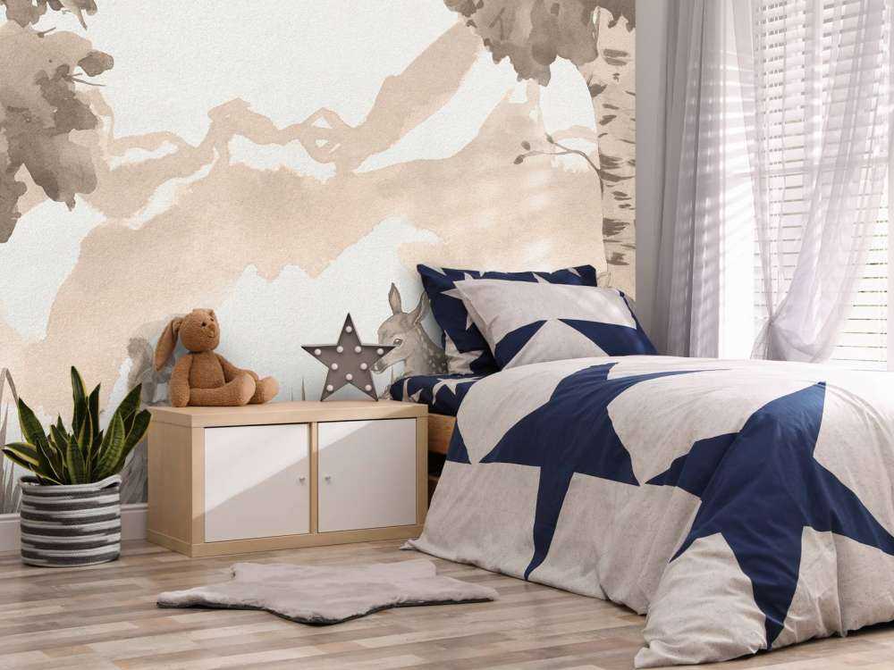 Hirsche in Taupe