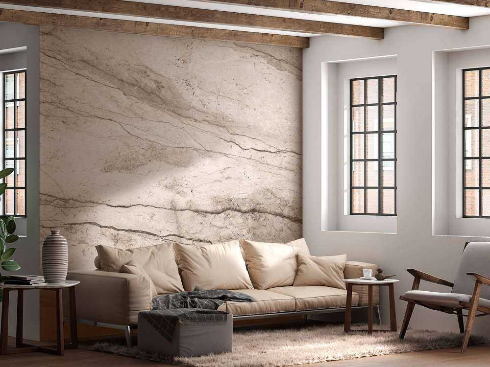 Detaillierter beiger Marmor