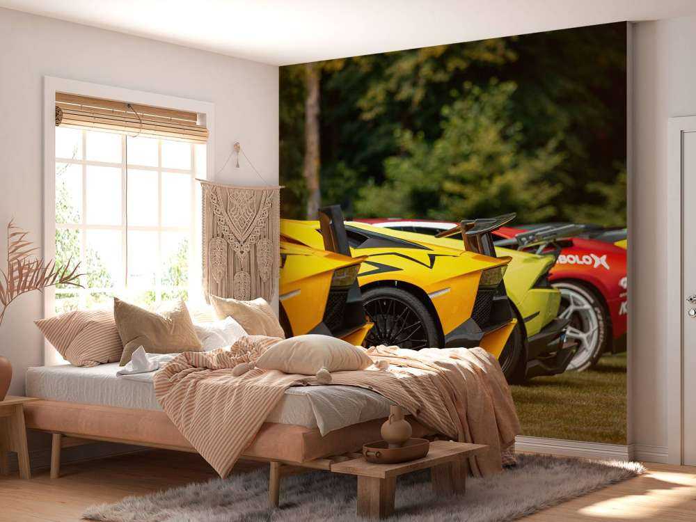Supercar Sammlung in der Natur