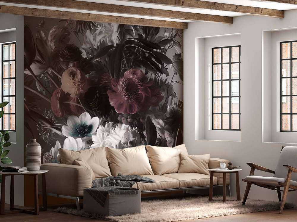 Großer Strauß mit Anemonen Orange