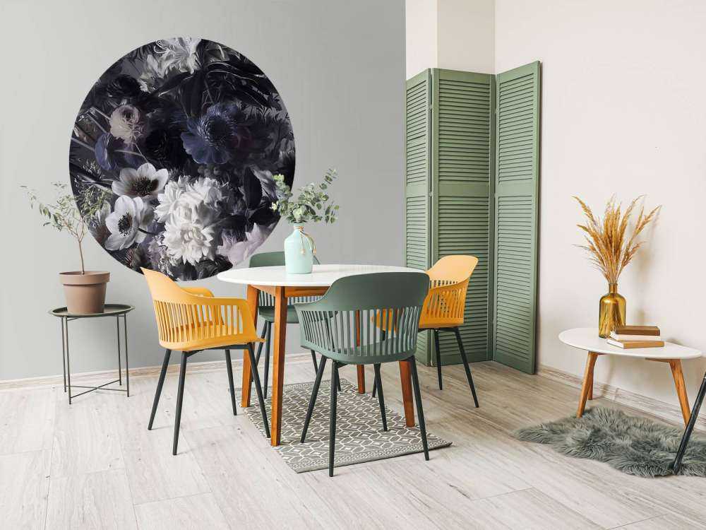 Großer Strauß mit Anemonen Blau