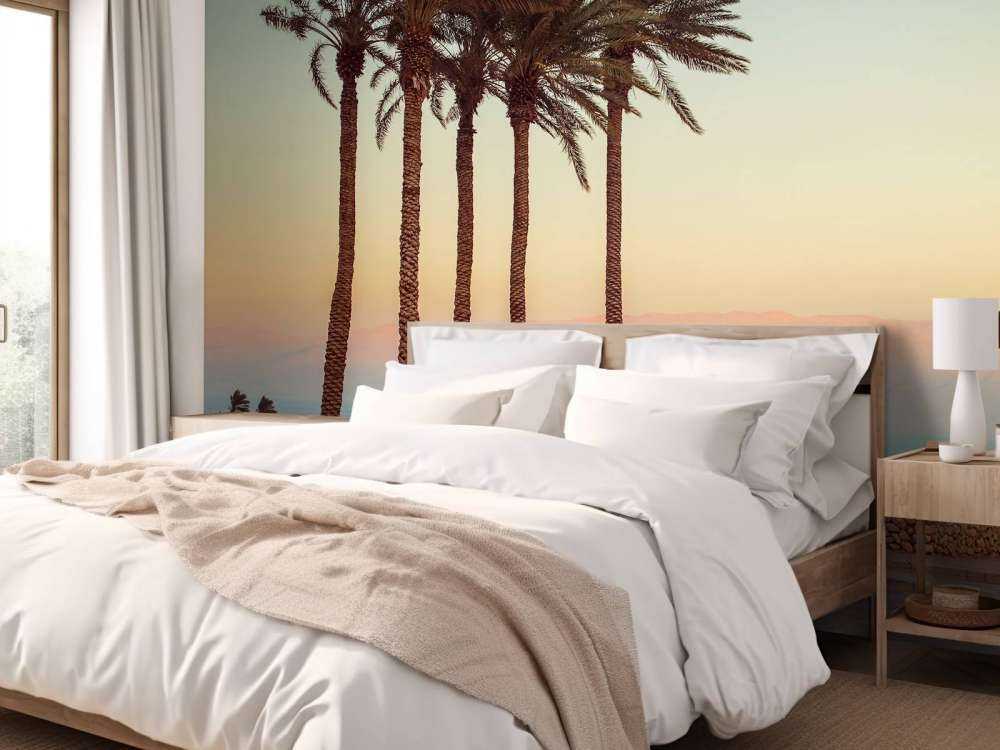 Palmen bei Sonnenuntergang