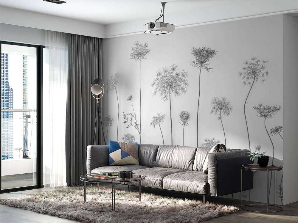 Kuh-Petersilie in Schwarz und Weiß