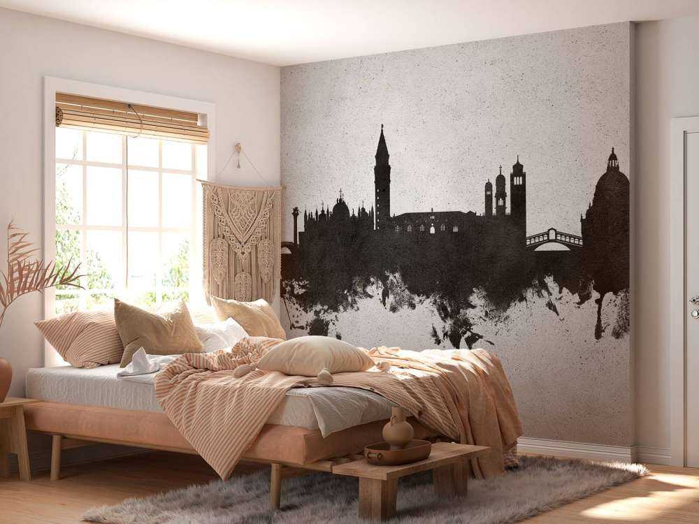 Aquarell-Skyline, Venedig