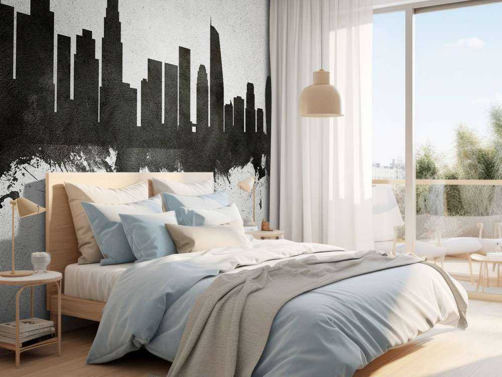 Aquarell-Skyline, Los Angeles