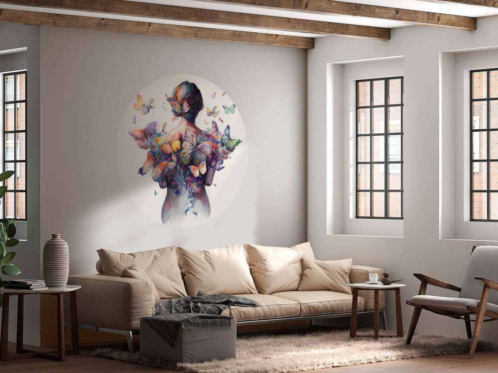 Aquarell Schmetterling Frauenkörper #1