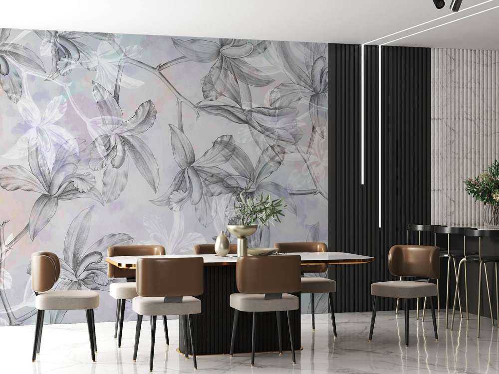 Orchideen Traumlandschaft 2-farbig Lila