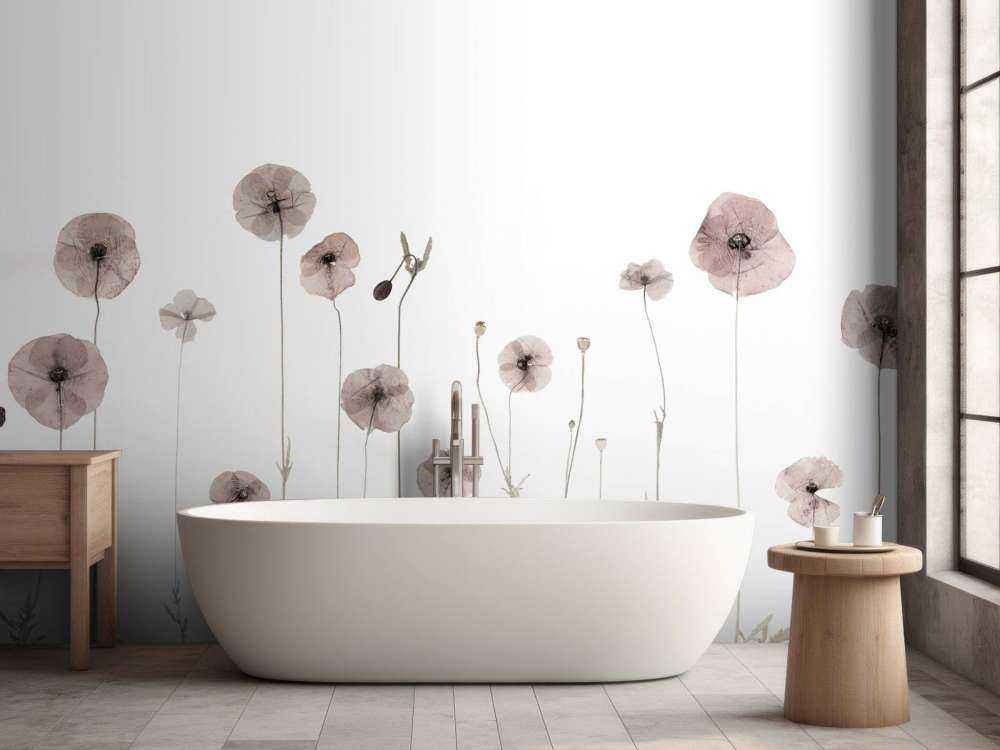 Mohnblumenfeld vintage