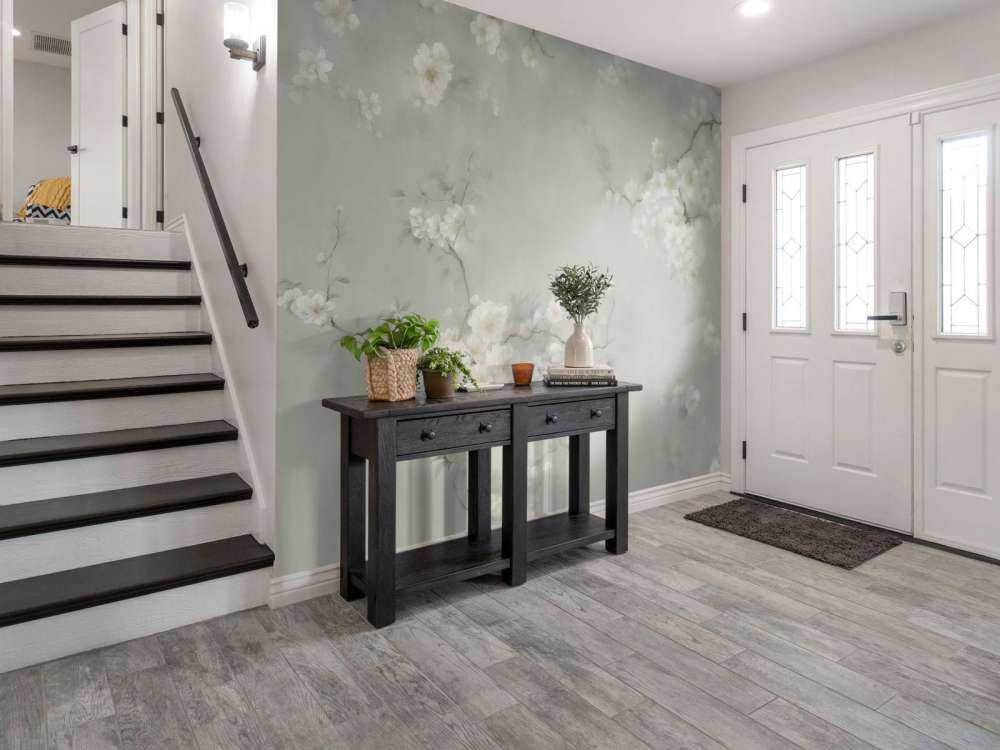 Liebliche Zweige von Blumen Grün