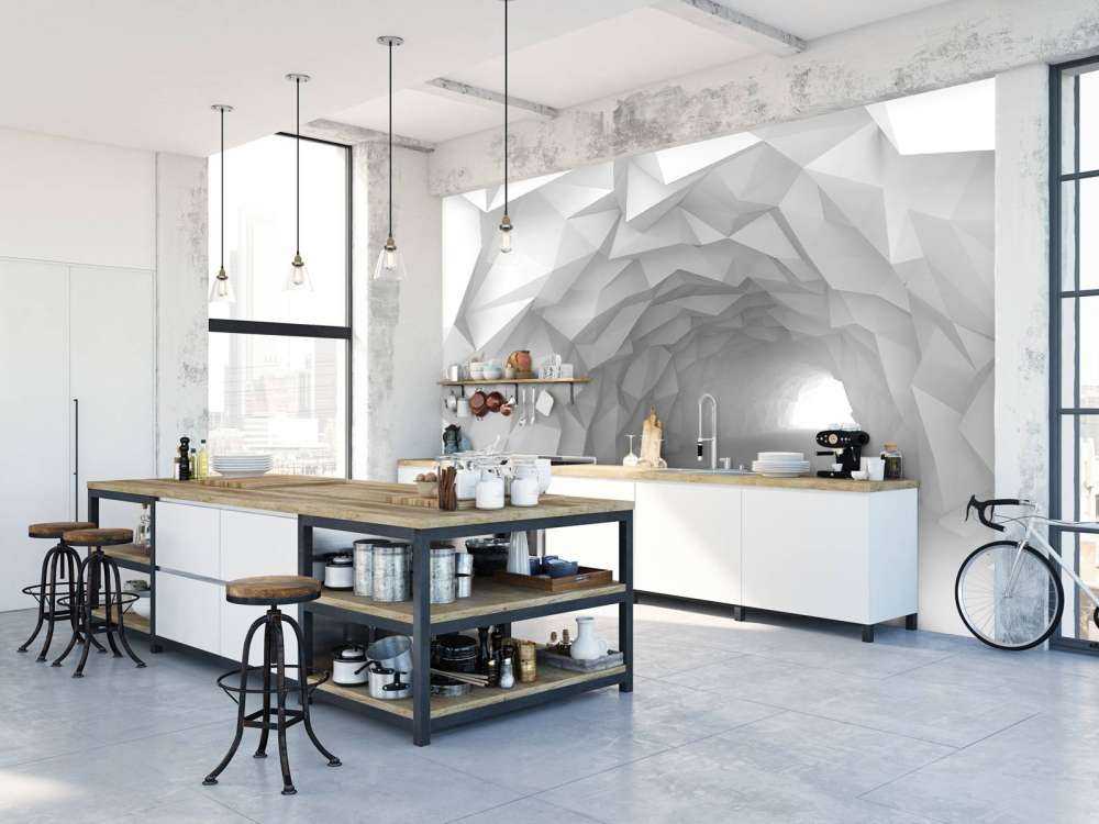 3D Tunnel mit spitzen Punkten