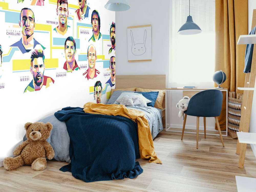 Tapete mit Fußballspieler