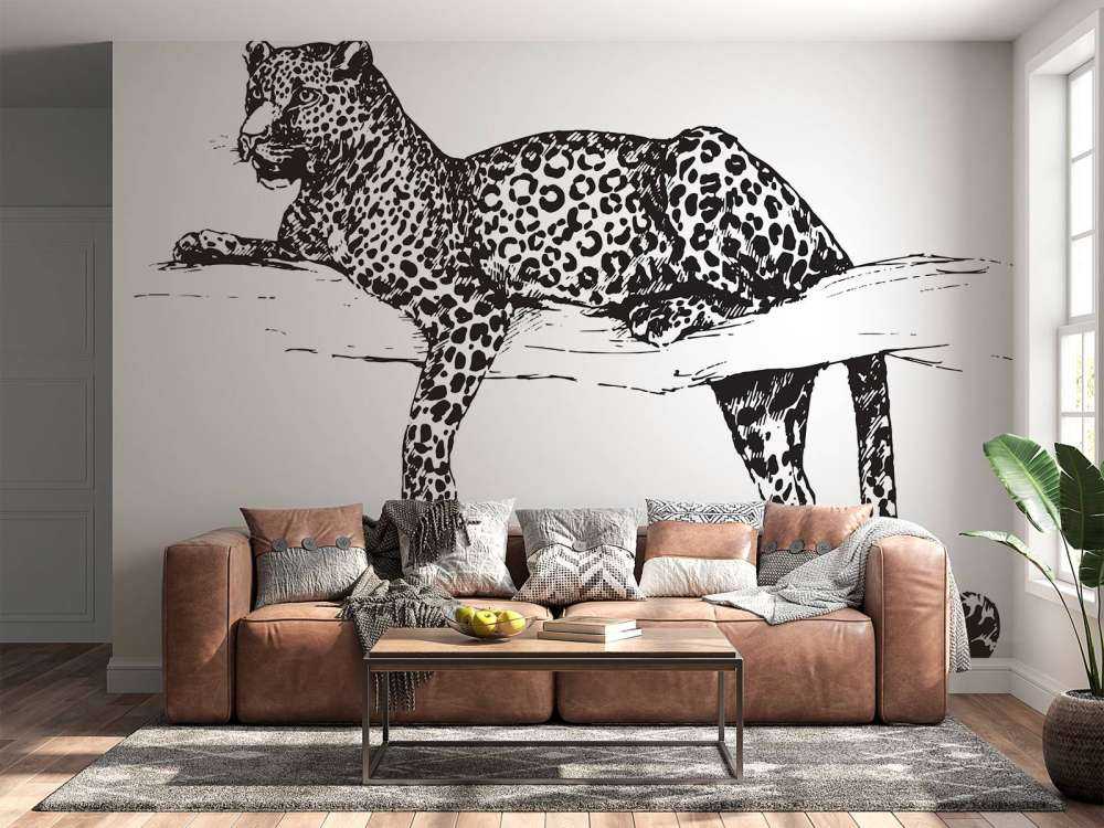 Gezeichneter Leopard