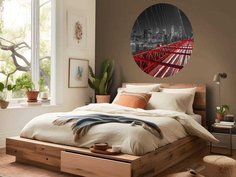 Rote Brooklyn-Brücke