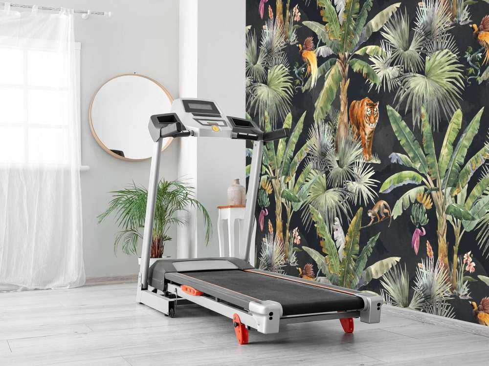 Palmen und Dschungeltiere