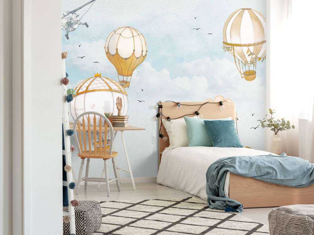 Heißluftballons Aquarell