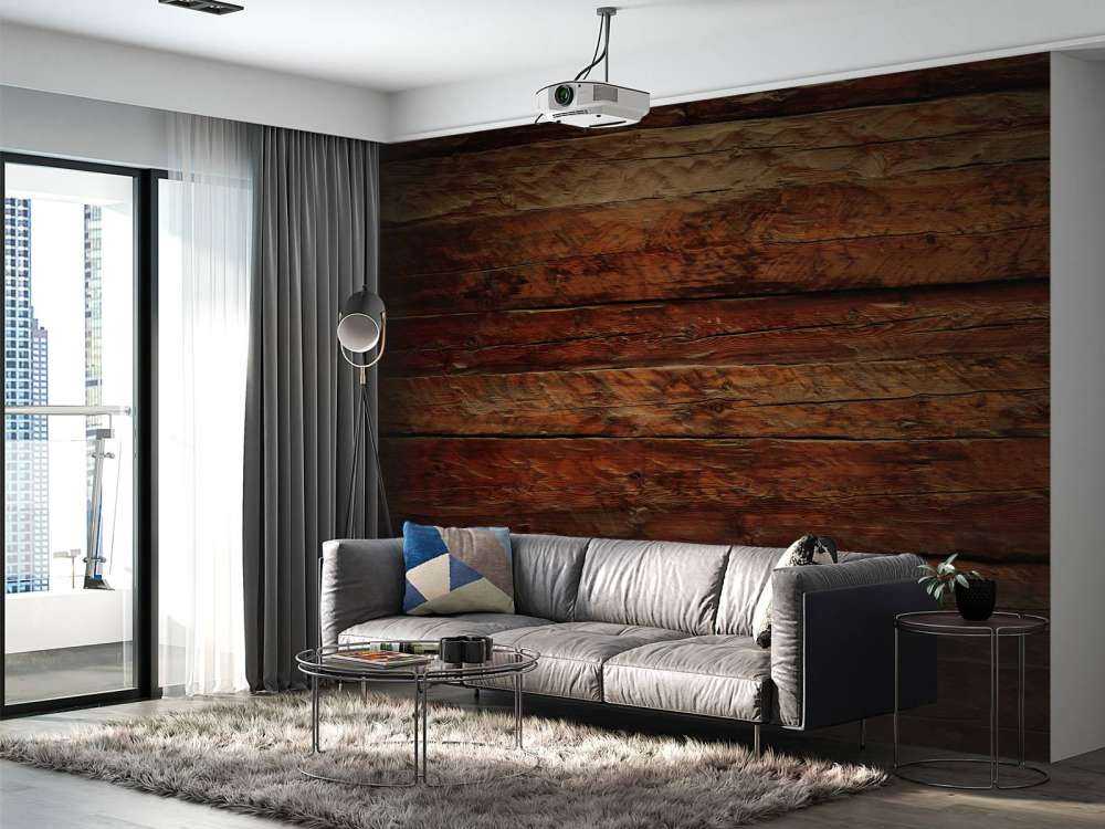 Wand aus Holz