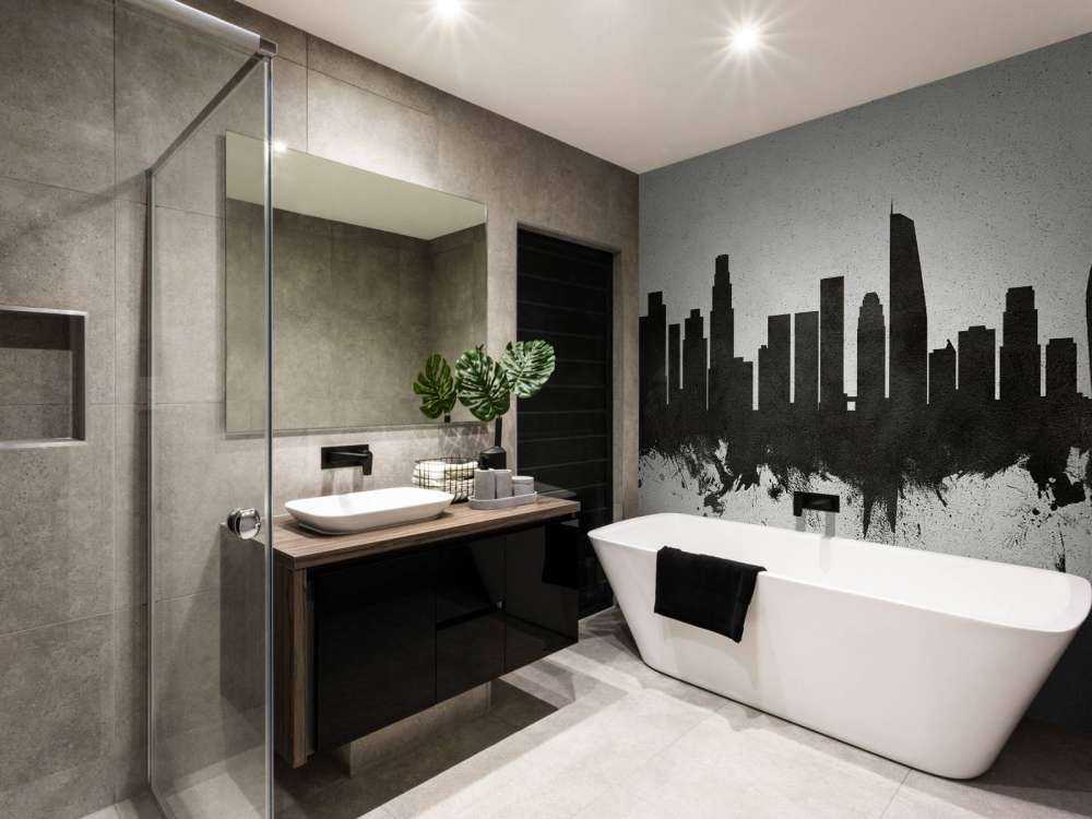 Aquarell-Skyline, Los Angeles