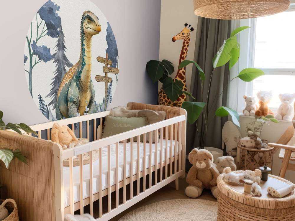 Baby-Brachiosaurus im blauen Dschungel