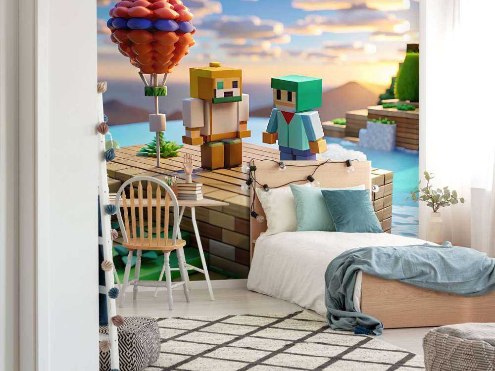 Luftballon im Pixeltal