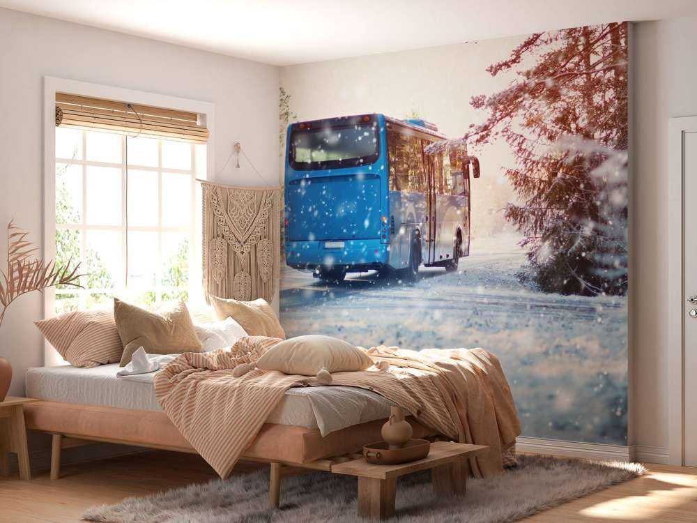 Bus im Winter