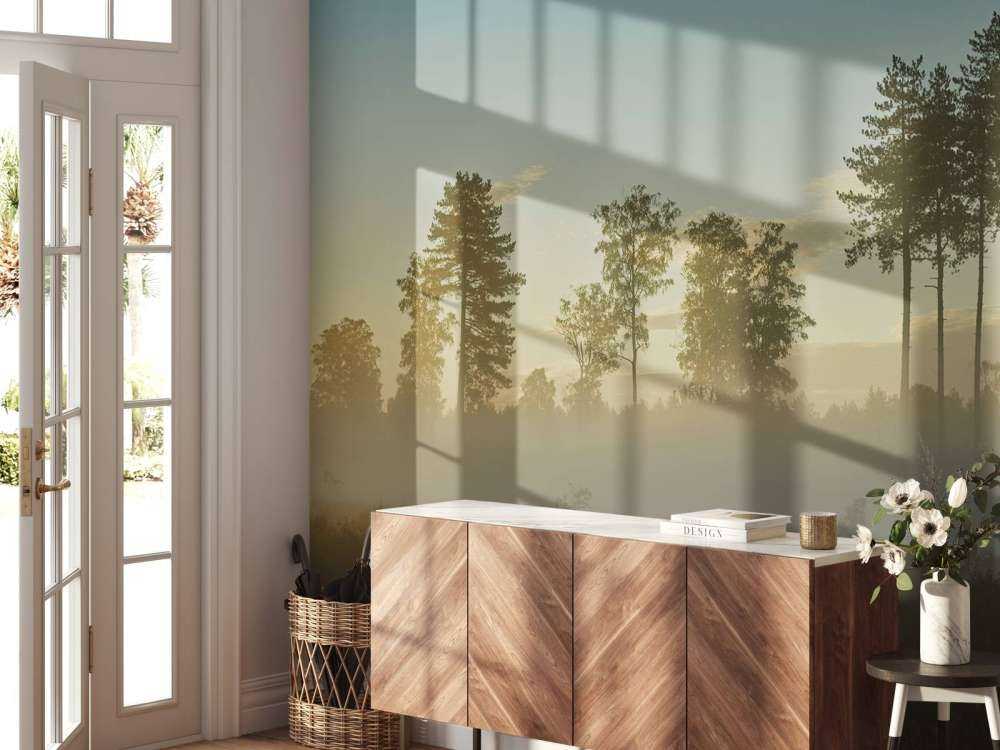 Neblige Moorlandschaft