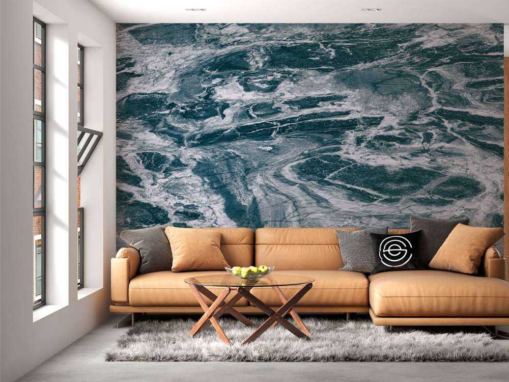 Blauer abstrakter Marmor