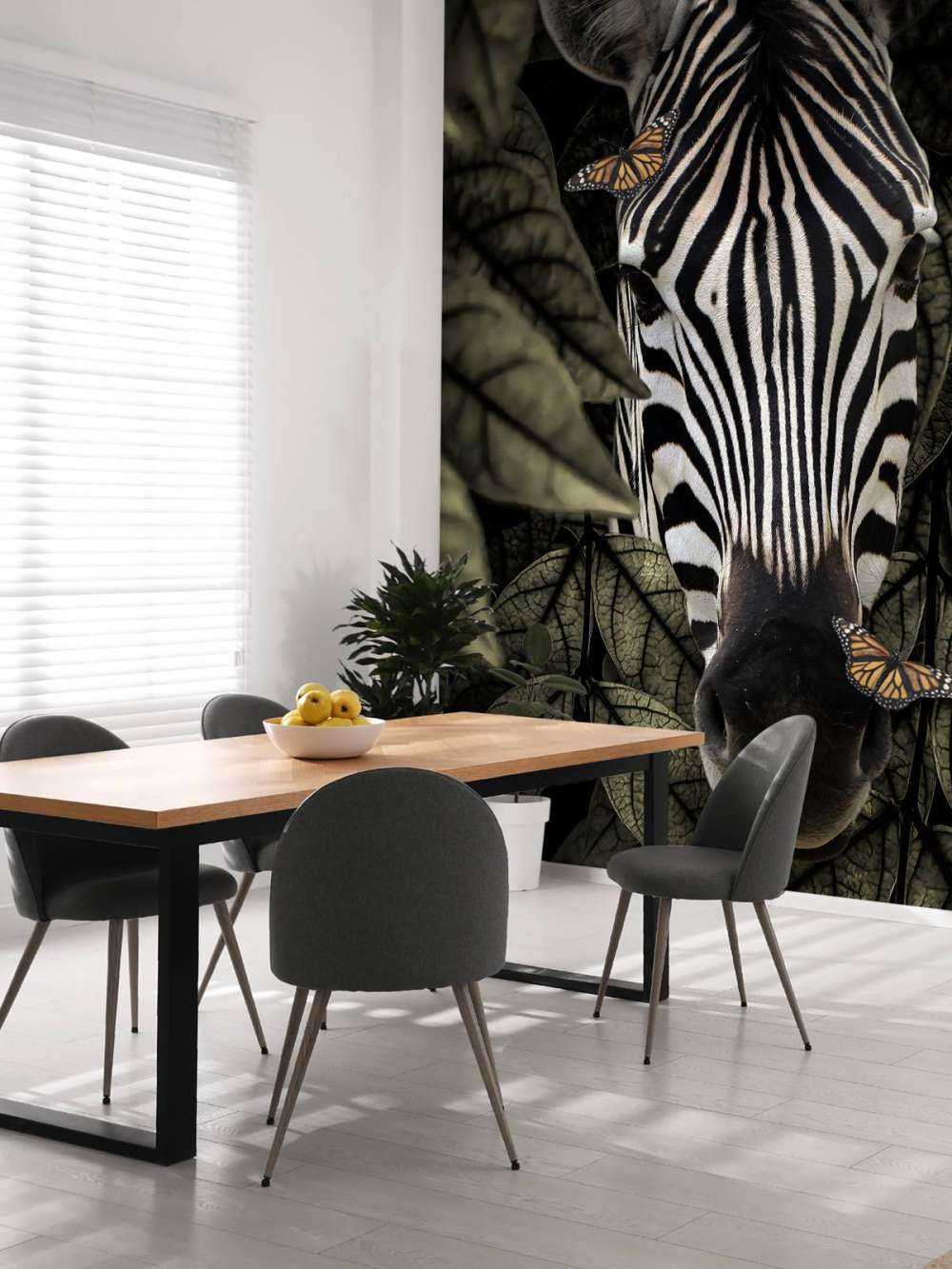 Dschungel Zebra Portrait