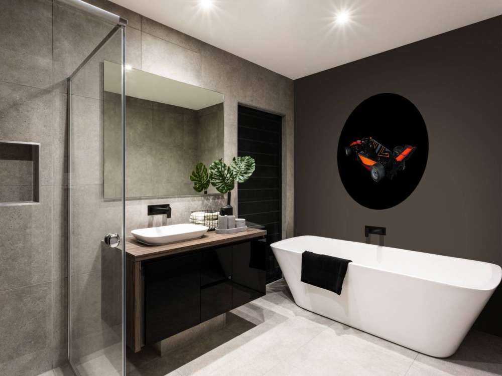 Formula 3 - Rear left view - dark