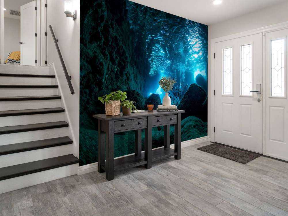 Sonnenstrahlen in Unterwasserhöhle