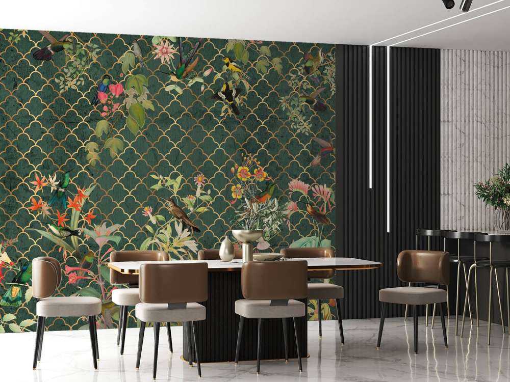 Dschungel Eleganz mit Gold