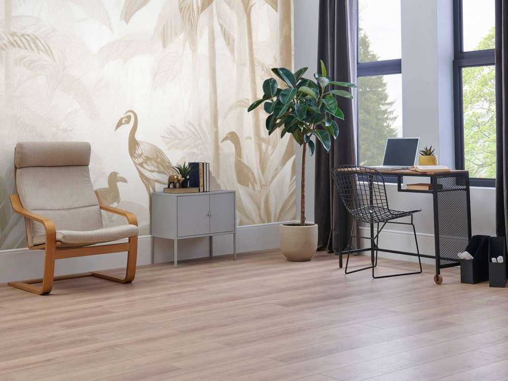 Verborgener Dschungel mit Ibis, taupe