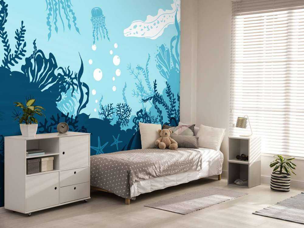 Blaue Unterwasserwelt