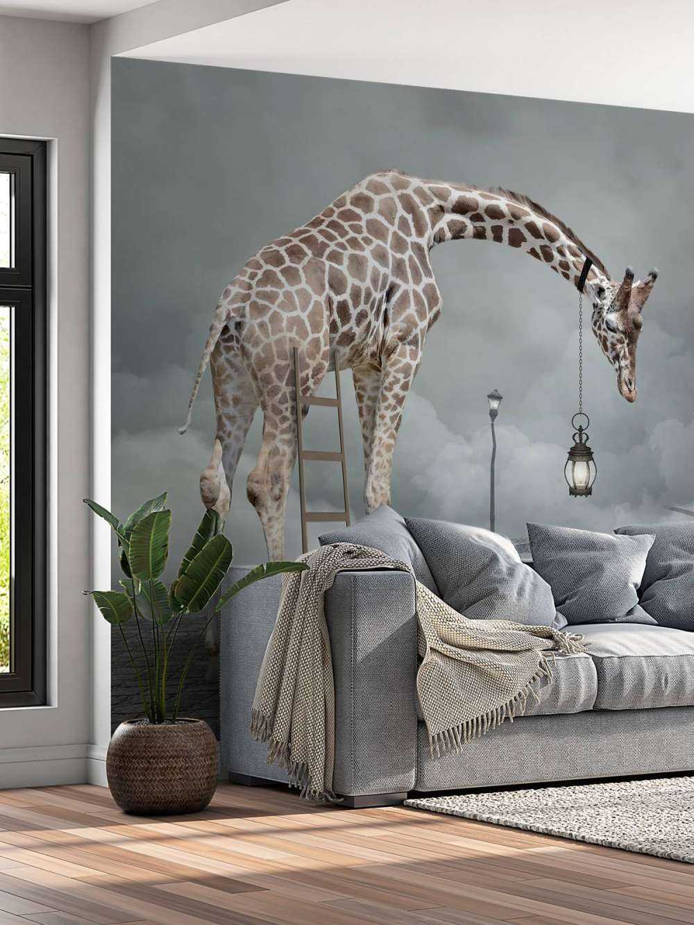 Phantasielandschaft mit Tieren