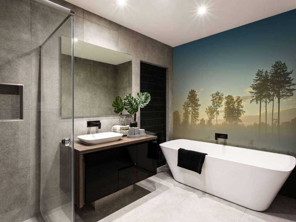 Neblige Moorlandschaft