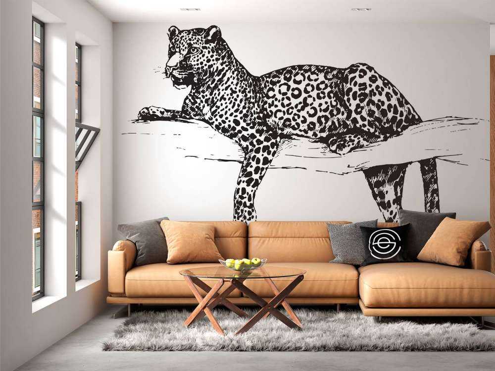 Gezeichneter Leopard