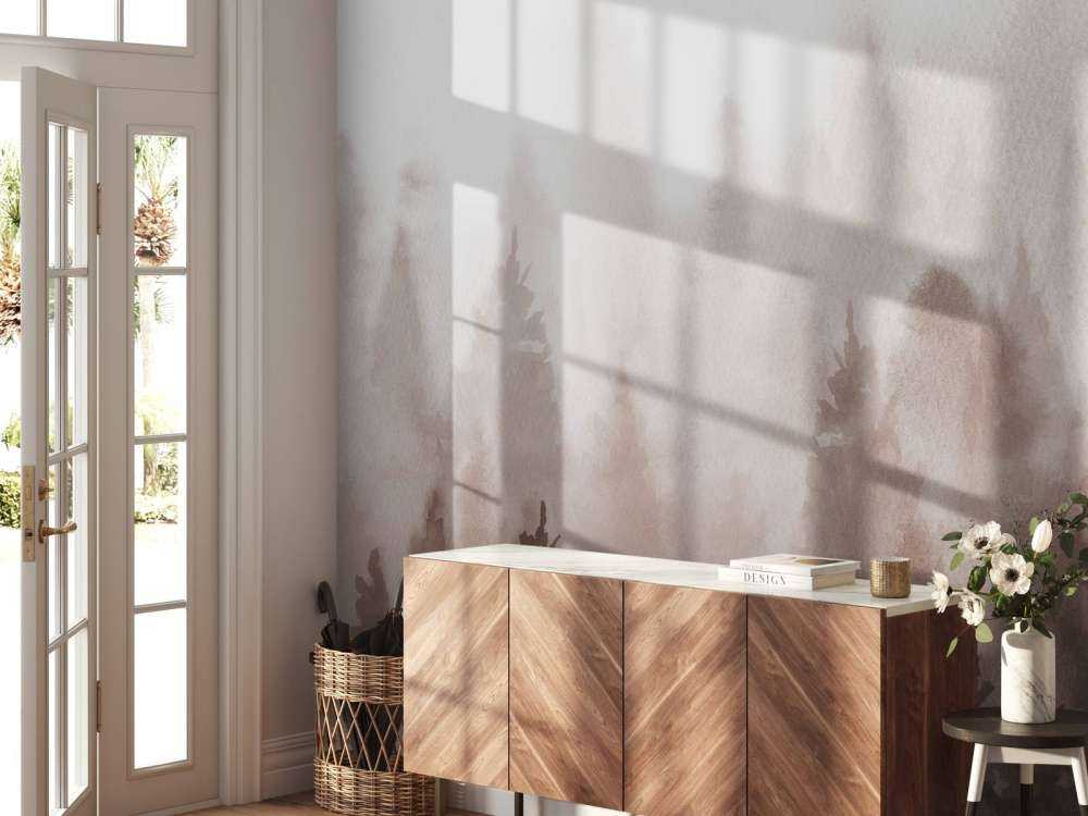 Wald mit Aquarellfarbe gemacht