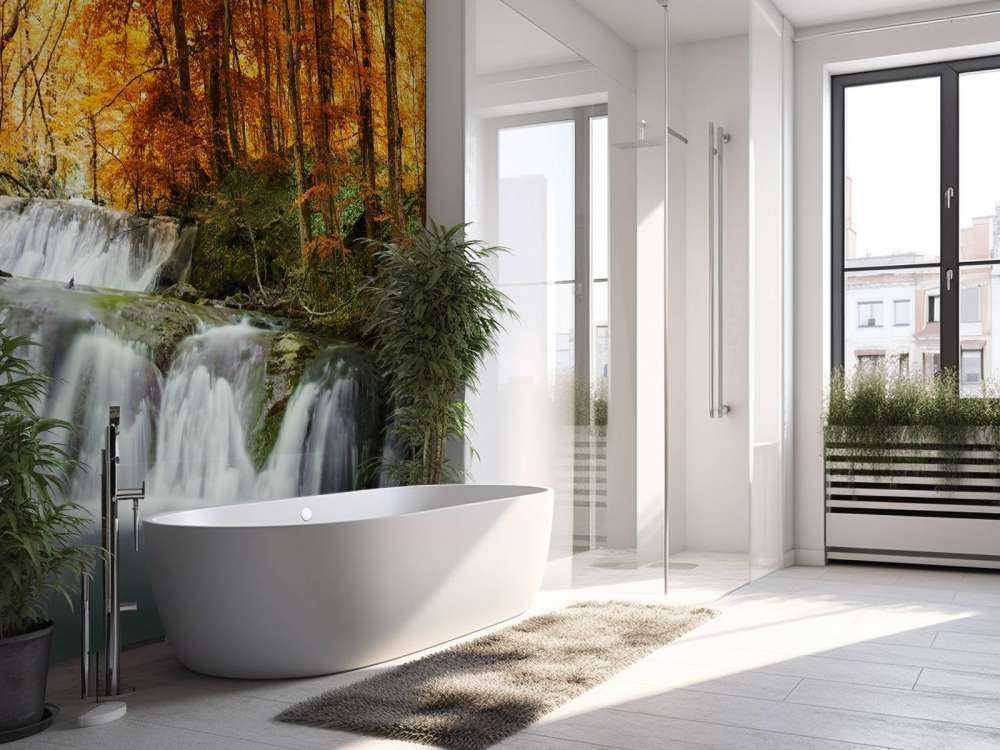 Wasserfall im Herbst