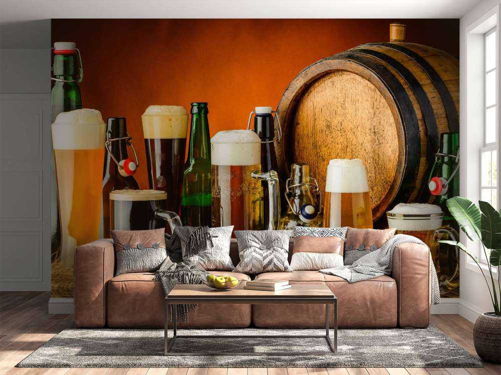 Bier auf Fototapete