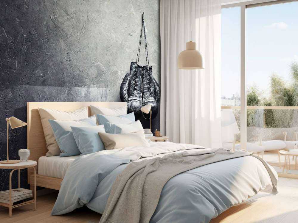 Schwarze Boxhandschuhe