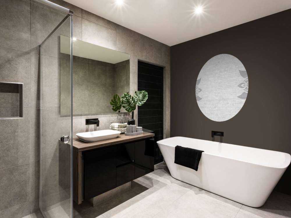 Grau Weiß Mandala Blüte