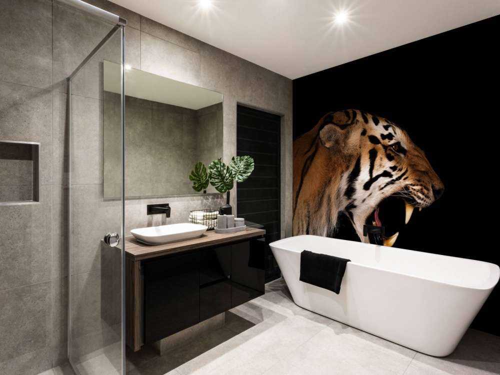 Brüllender Tiger