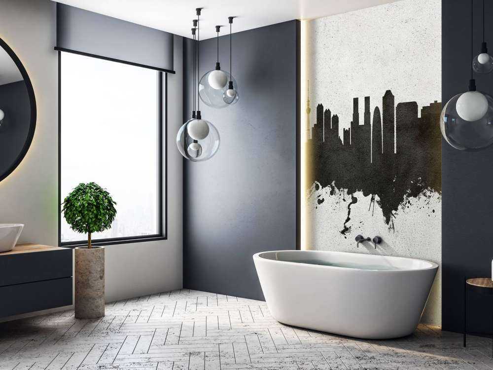 Aquarell-Skyline, Tokio