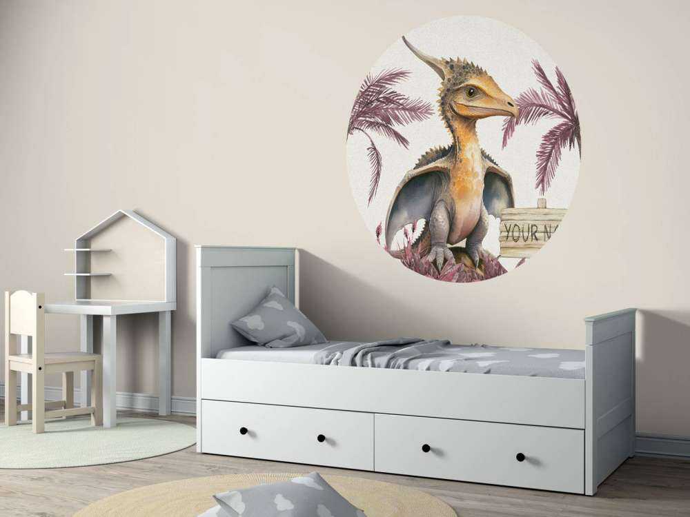 Baby-Pteranodon im rosa Dschungel
