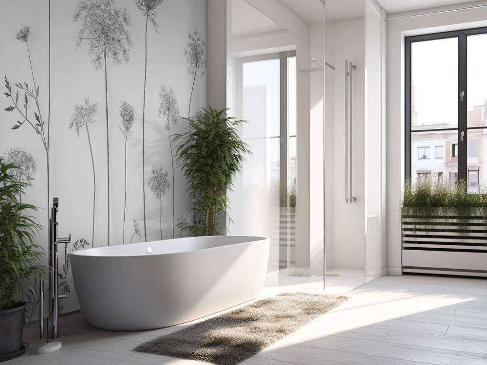 Kuh-Petersilie in Schwarz und Weiß