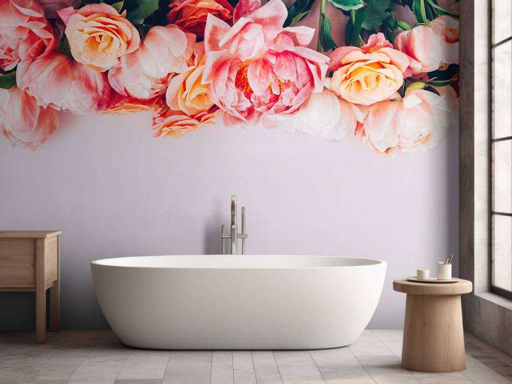 Rosen in verschiedenen Rosatönen