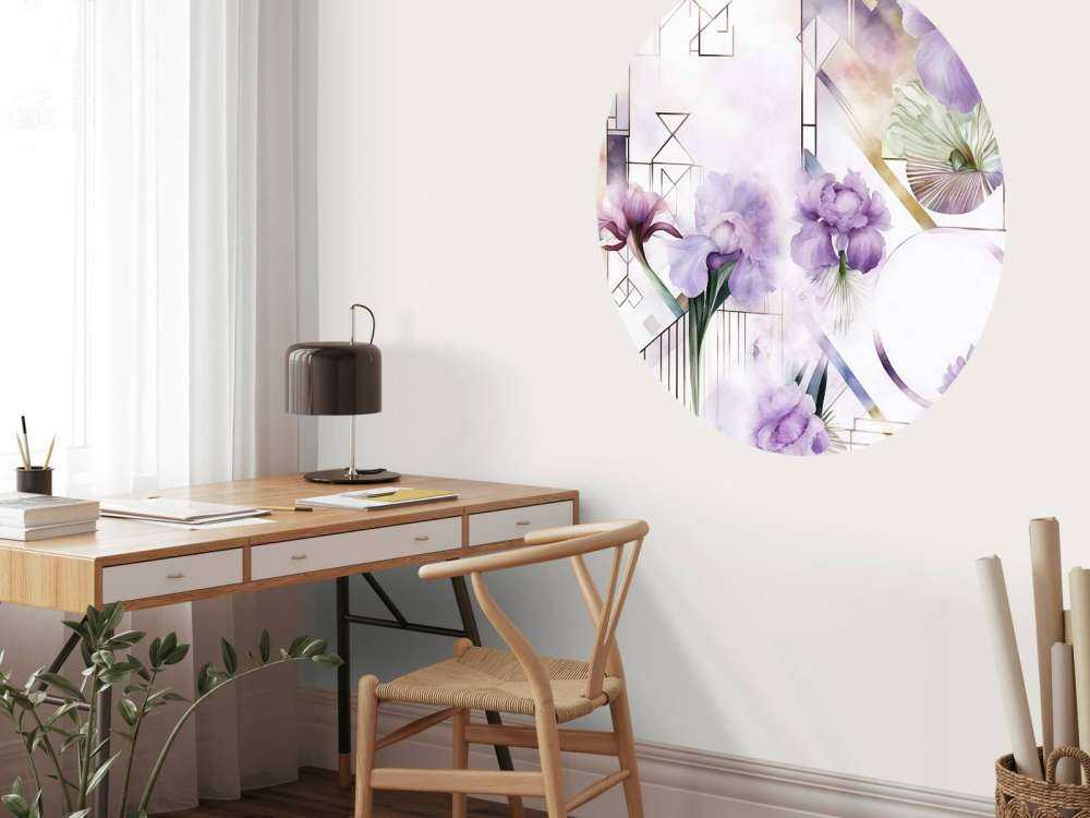 Aquarellgeometrie Lila