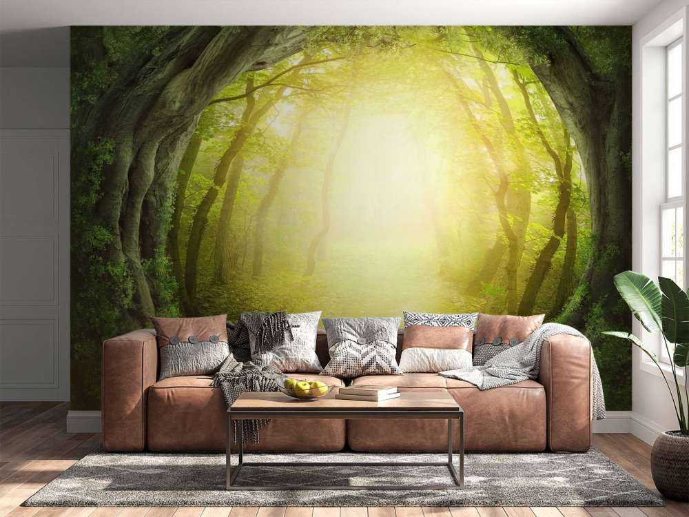Steinpfad durch den Wald