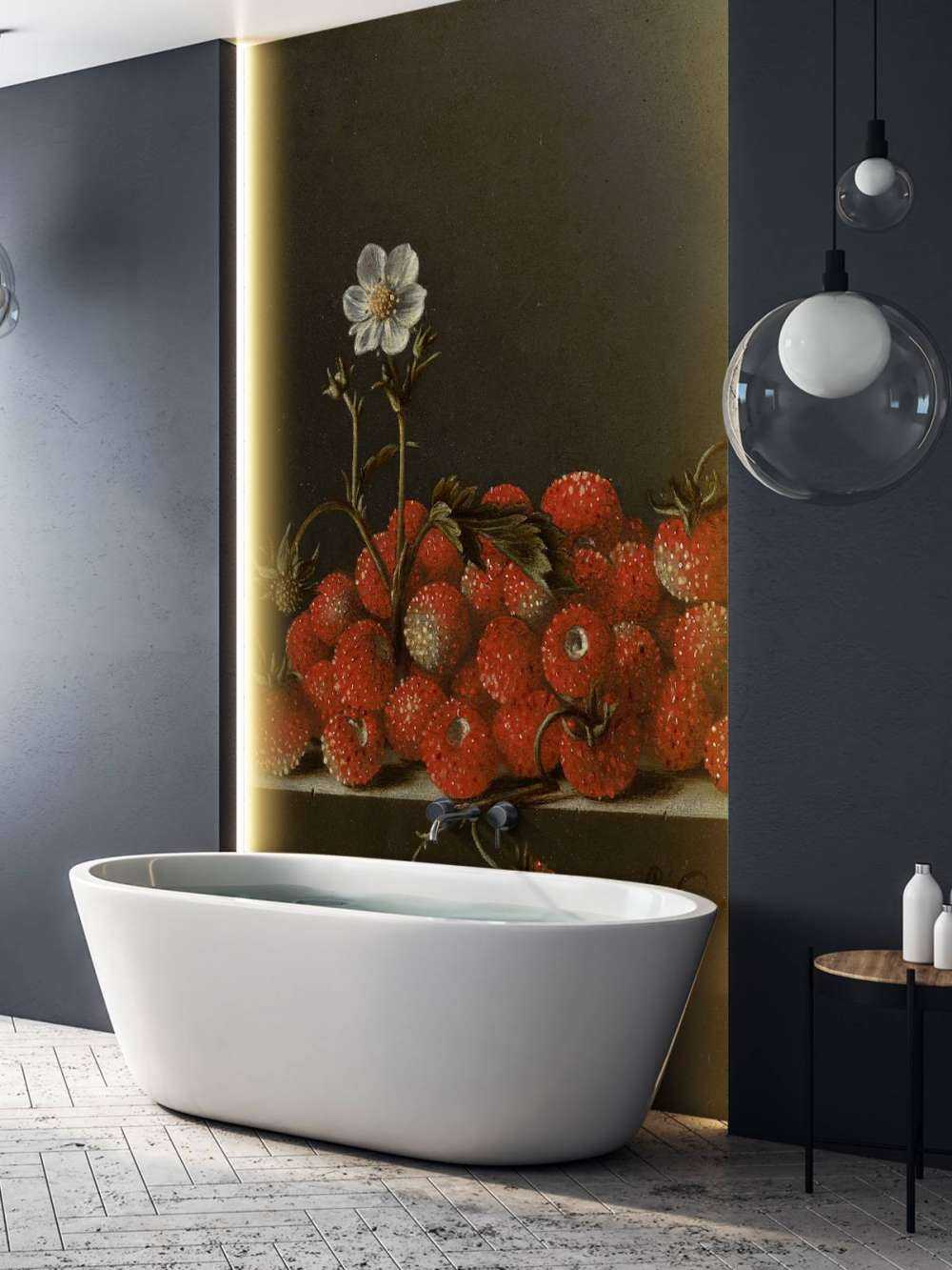 Stilleben mit Walderdbeeren