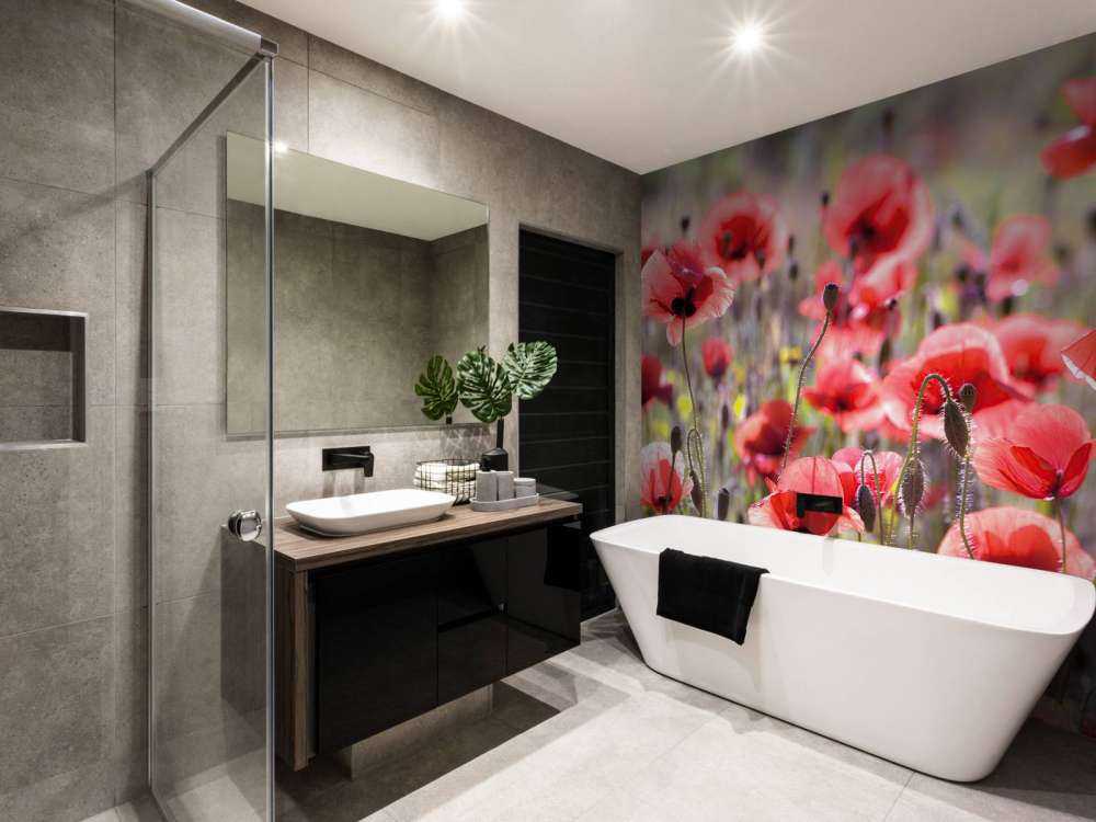 Mohn im Vintage-Look