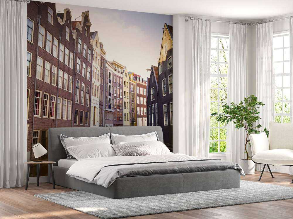 Amsterdamer Häuser am Kanal